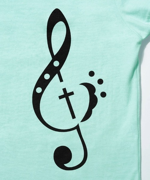 FANCY CLUB（ファンシークラブ）の「A'GEM/9 × .kom 『FANCY CLUB/ファンシークラブ』CLEF SYMBOL TEE/クレフシンボルTシャツ（Tシャツ/カットソー・レディース・ホワイト/ライトグリーン・FREE）」の20枚目の写真
