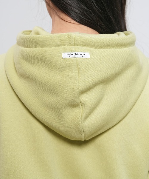 GENERAL IDEA（ジェネラルアイデア）の「【GENERAL IDEA】スナップフードジップアップパーカー / SNAP HOOD ZIP-UP（パーカー・レディース・オートミール/ネイビー/ライトグリーン・L/M/S）」の7枚目の写真