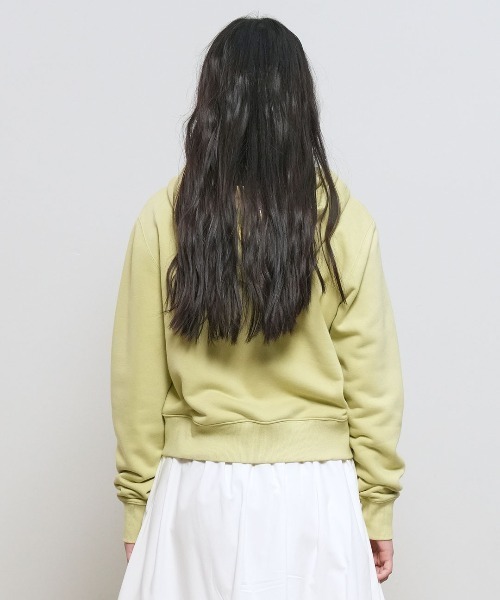 GENERAL IDEA（ジェネラルアイデア）の「【GENERAL IDEA】スナップフードジップアップパーカー / SNAP HOOD ZIP-UP（パーカー・レディース・オートミール/ネイビー/ライトグリーン・L/M/S）」の6枚目の写真