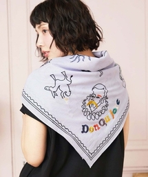 Jocomomola（ホコモモラ）の「ドン・キホーテ アニマルモチーフ刺繍大判スカーフ（ストール/ショール）」