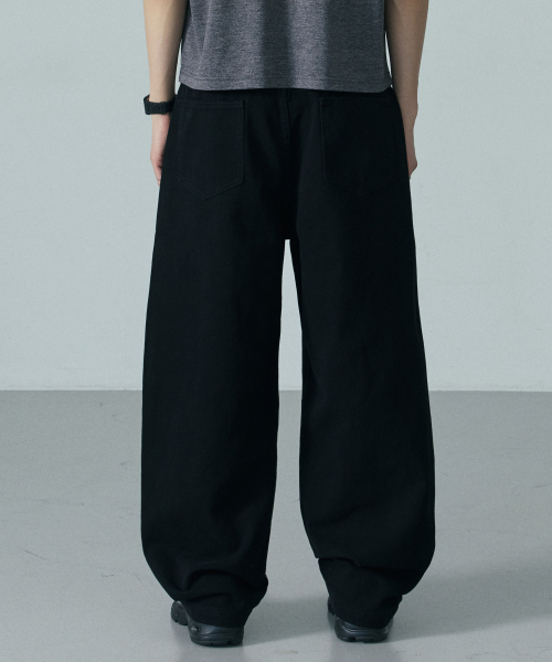 LXT（エルエックスティー）の「エッセンシャルコットンワイドカーブドチノパンツ[ブラック]（その他パンツ・メンズ・その他・X-LARGE/2XL/MEDIUM/LARGE）」の2枚目の写真