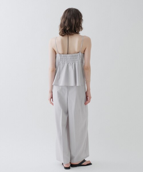 cloenc（クロエンス）の「【接触冷感／UVカット／マシンウォッシュ】キャミオールインワン（サロペット/オーバーオール・レディース・チャコールグレー・01/02/03）」の17枚目の写真