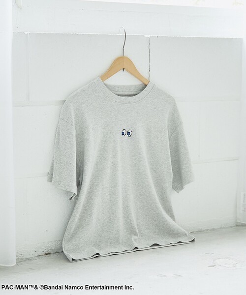 coen(コーエン)の「【PAC-MAN(パックマン)別注】EYEデザイン フライスコンパクト刺繍Tシャツ(Tシャツ/カットソー・レディース・ブラック/グレー/オフホワイト・L/M)」の3枚目の写真