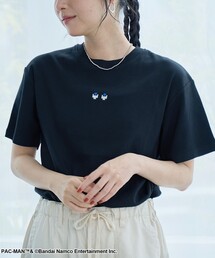 【PAC-MAN(パックマン)別注】EYEデザイン フライスコンパクト刺繍Tシャツ