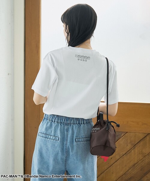 coen(コーエン)の「【PAC-MAN(パックマン)別注】EYEデザイン フライスコンパクト刺繍Tシャツ(Tシャツ/カットソー・レディース・ブラック/グレー/オフホワイト・L/M)」の7枚目の写真