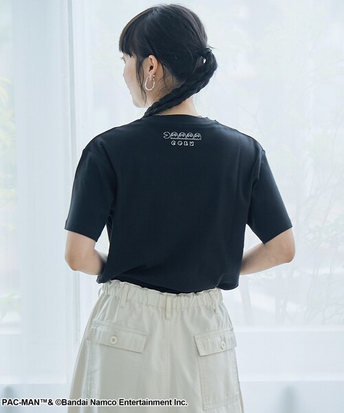 coen(コーエン)の「【PAC-MAN(パックマン)別注】EYEデザイン フライスコンパクト刺繍Tシャツ(Tシャツ/カットソー・レディース・ブラック/グレー/オフホワイト・L/M)」の13枚目の写真