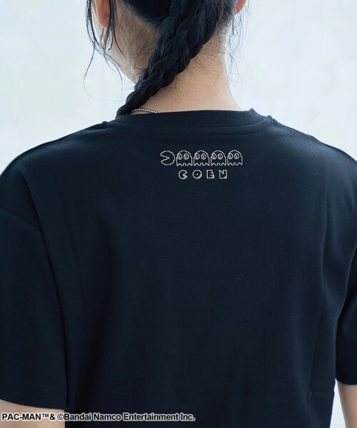 coen(コーエン)の「【PAC-MAN(パックマン)別注】EYEデザイン フライスコンパクト刺繍Tシャツ(Tシャツ/カットソー・レディース・ブラック/グレー/オフホワイト・L/M)」の15枚目の写真