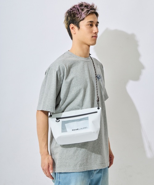 ムラサキスポーツ（ムラサキスポーツ）の「DEAR LAUREL/ディアローレル ショルダーバッグ ポーチ HIGH&DRY PVC SHOULDER BAG DLA6S0571211（ショルダーバッグ・メンズ・ホワイト/ベージュ/ブラック・FREE）」の9枚目の写真