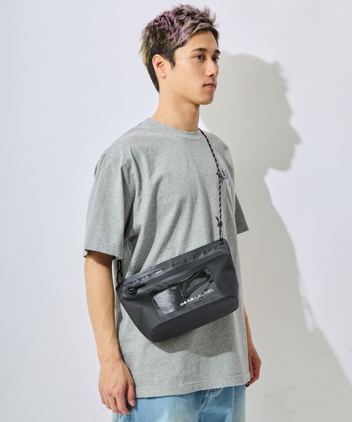 ムラサキスポーツ（ムラサキスポーツ）の「DEAR LAUREL/ディアローレル ショルダーバッグ ポーチ HIGH&DRY PVC SHOULDER BAG DLA6S0571211（ショルダーバッグ・メンズ・ホワイト/ベージュ/ブラック・FREE）」の11枚目の写真