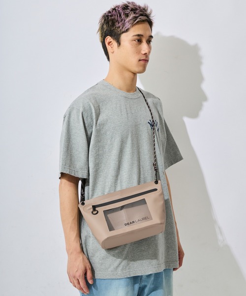 ムラサキスポーツ（ムラサキスポーツ）の「DEAR LAUREL/ディアローレル ショルダーバッグ ポーチ HIGH&DRY PVC SHOULDER BAG DLA6S0571211（ショルダーバッグ・メンズ・ホワイト/ベージュ/ブラック・FREE）」の13枚目の写真