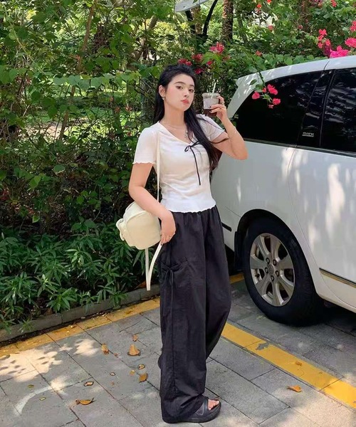 AsheKsha(アシクシャ)の「ワイドワークパンツ(その他パンツ・レディース・ピンク・F)」の13枚目の写真