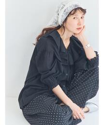 Samansa Mos2（サマンサ モスモス）の「フリルシアーブラウス（シャツ/ブラウス）」