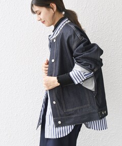 CROPPED EYELET DENIM ジャケット（デニムジャケット）｜LAGUA GEM
