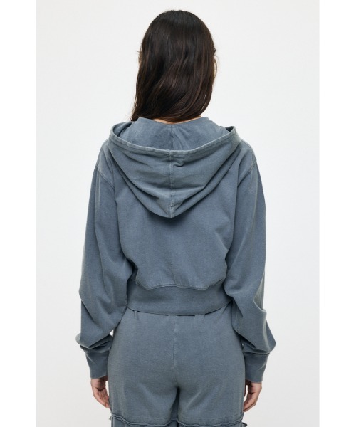 MOUSSY(マウジー)の「【セットアップ対応】GARMENT フ―ディー(パーカー・レディース・ブルー/ライトブラック・FREE)」の8枚目の写真