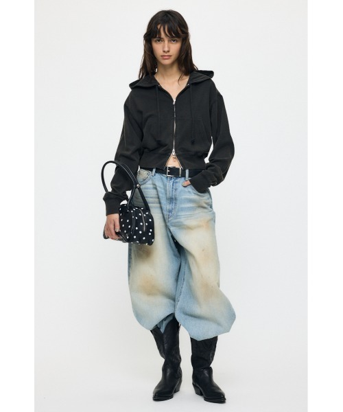 MOUSSY(マウジー)の「【セットアップ対応】GARMENT フ―ディー(パーカー・レディース・ブルー/ライトブラック・FREE)」の17枚目の写真