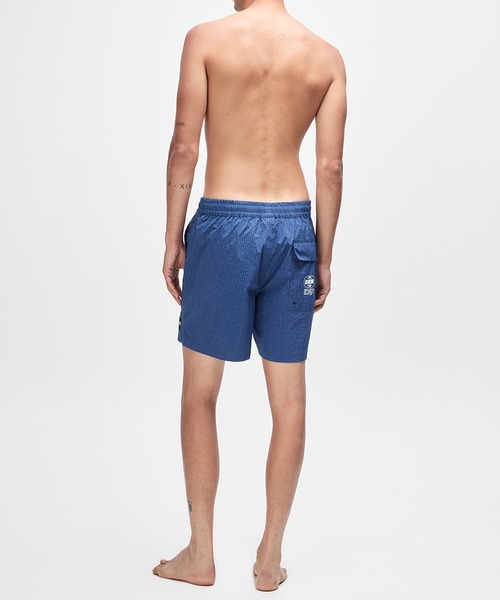 DEUS EX MACHINA（デウスエクスマキナ）の「SERVICE SWIM SHORT（水着・メンズ・ブラック/レッド/ブルー・S/M/L）」の4枚目の写真
