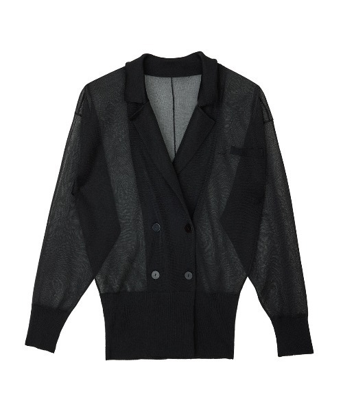 Ameri（アメリ）の「MEDI JACKET LIKE SHEER CARDIGAN（カーディガン/ボレロ・レディース・ライトグレー/ピンク/ブラック・FREE）」の22枚目の写真