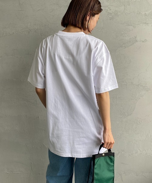 Carhartt WIP（カーハートダブリューアイピー）の「[carhartt WIP/カーハートダブリューアイピー] AMERICAN SCRIPT ワンポイント刺繍ロゴ ショートスリーブTシャツ（Tシャツ/カットソー・レディース・ライトグレー/ブラック/ホワイト/ネイビー/レッド・L/XS/S/M/XL）」の6枚目の写真