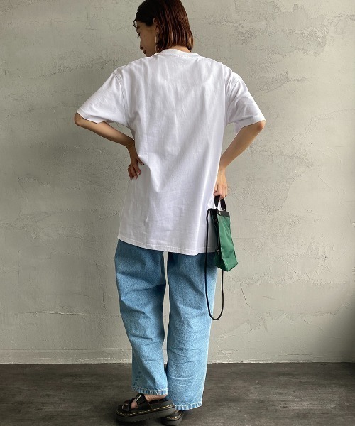Carhartt WIP（カーハートダブリューアイピー）の「[carhartt WIP/カーハートダブリューアイピー] AMERICAN SCRIPT ワンポイント刺繍ロゴ ショートスリーブTシャツ（Tシャツ/カットソー・レディース・ライトグレー/ブラック/ホワイト/ネイビー/レッド・L/XS/S/M/XL）」の9枚目の写真