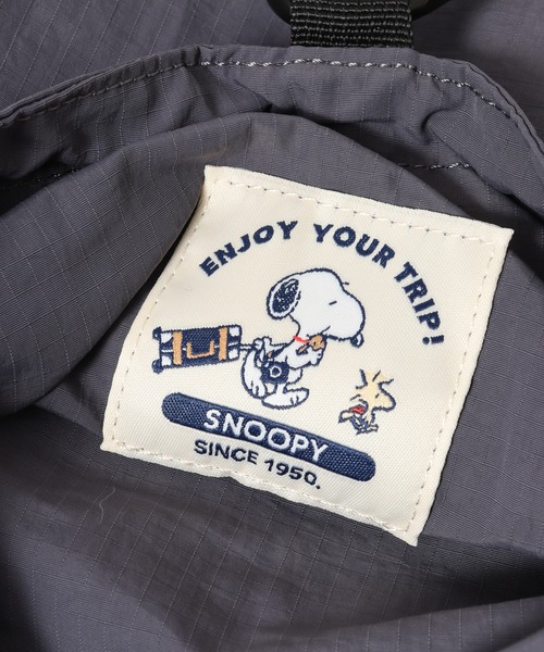 SNOOPY(スヌーピー)の「SNOOPY スヌーピー リュック デイパック折りたたみ enjoy your trip(バックパック/リュック・レディース・チャコールグレー・FREE)」の4枚目の写真