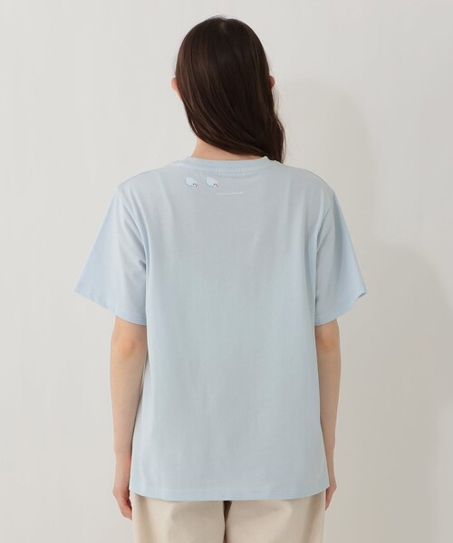 Afternoon Tea（アフタヌーンティー）の「プリントTシャツ/umao（Tシャツ/カットソー・レディース・ライトブルー・MEDIUM）」の2枚目の写真