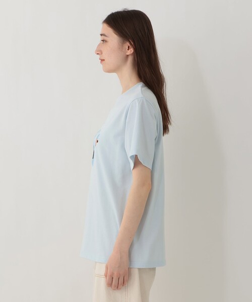 Afternoon Tea（アフタヌーンティー）の「プリントTシャツ/umao（Tシャツ/カットソー・レディース・ライトブルー・MEDIUM）」の3枚目の写真