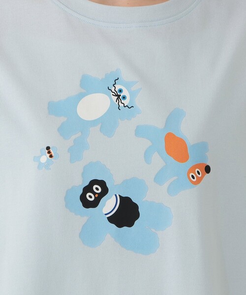Afternoon Tea（アフタヌーンティー）の「プリントTシャツ/umao（Tシャツ/カットソー・レディース・ライトブルー・MEDIUM）」の5枚目の写真
