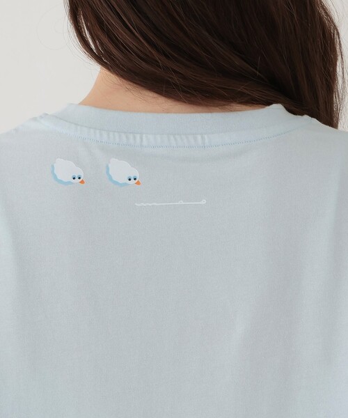 Afternoon Tea（アフタヌーンティー）の「プリントTシャツ/umao（Tシャツ/カットソー・レディース・ライトブルー・MEDIUM）」の6枚目の写真