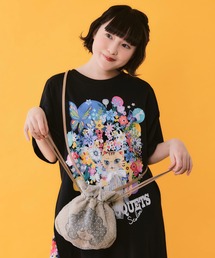662438：スカラーちゃんドット柄巾着ミニショルダーバッグ