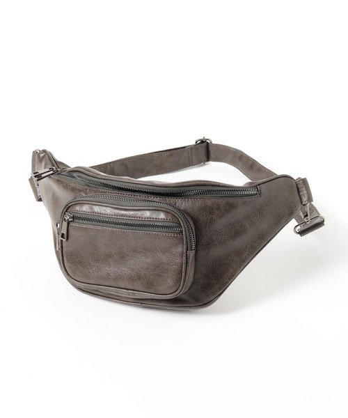 PBLIM(ページボーイリム)の「《UNISEX/8個ポケットで収納可能》ボディバッグ / 500mlペットボトル(ボディバッグ/ウエストポーチ・レディース・ブラウン/ブラック・FREE)」の4枚目の写真