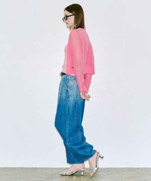 JOSE MOON(ジョゼムーン)の「BI-COLOR MOON KNIT CARDIGAN/バイカラームーンニットカーディガン(カーディガン/ボレロ・レディース・グレー/ブラック/その他/ピンク・FREE)」の14枚目の写真