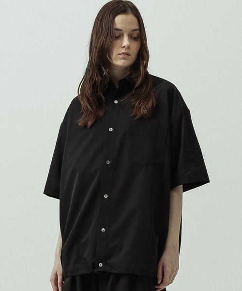 SLICK(スリック)の「【ZOZO限定】SLICK/スリック/Cool Dots Drawstring Regular Collar Shirt / クールドッツドローストリングレギュラーカラーシャツ/セットアップ(シャツ/ブラウス・メンズ・ベージュ/ブラック/チャコールグレー・1/2/3)」の5枚目の写真
