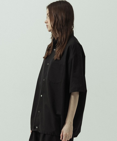 SLICK(スリック)の「【ZOZO限定】SLICK/スリック/Cool Dots Drawstring Regular Collar Shirt / クールドッツドローストリングレギュラーカラーシャツ/セットアップ(シャツ/ブラウス・メンズ・ベージュ/ブラック/チャコールグレー・1/2/3)」の9枚目の写真
