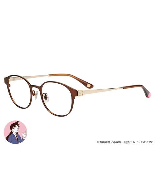 Zoff | 名探偵コナン【毛利蘭モデル】ボストン型 メガネ｜軽量 メタル