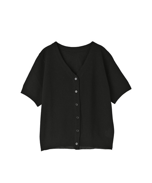 STYLE DELI(スタイルデリ)の「鹿の子調カーデ型Vネックトップス(Tシャツ/カットソー・レディース・ホワイト/ブラック/レッド・FREE)」の12枚目の写真