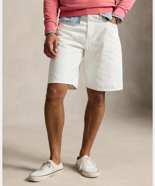 POLO RALPH LAUREN(ポロ ラルフ ローレン)の「Rivington リラックス 10インチ デニム ショートパンツ(デニムパンツ・メンズ・ホワイト・30/32/34/36)」の3枚目の写真
