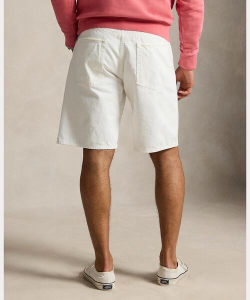 POLO RALPH LAUREN(ポロ ラルフ ローレン)の「Rivington リラックス 10インチ デニム ショートパンツ(デニムパンツ・メンズ・ホワイト・30/32/34/36)」の4枚目の写真