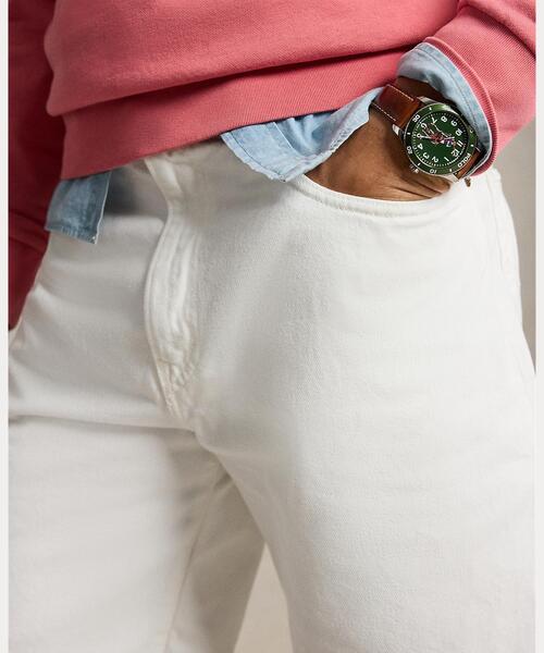 POLO RALPH LAUREN(ポロ ラルフ ローレン)の「Rivington リラックス 10インチ デニム ショートパンツ(デニムパンツ・メンズ・ホワイト・30/32/34/36)」の5枚目の写真