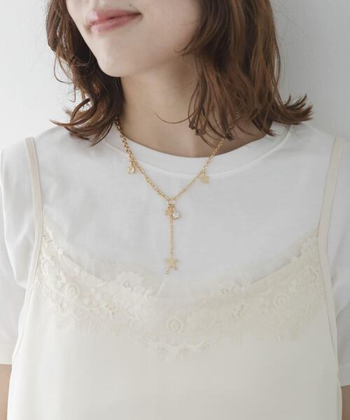 URBAN RESEARCH Sonny Label(アーバンリサーチサニーレーベル)の「カラービジュー×スターネックレス(ネックレス・レディース・シルバー/ゴールド・ONE)」の9枚目の写真