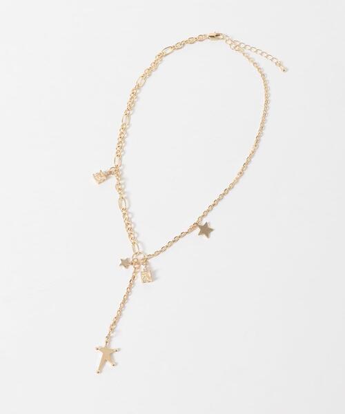 URBAN RESEARCH Sonny Label(アーバンリサーチサニーレーベル)の「カラービジュー×スターネックレス(ネックレス・レディース・シルバー/ゴールド・ONE)」の3枚目の写真