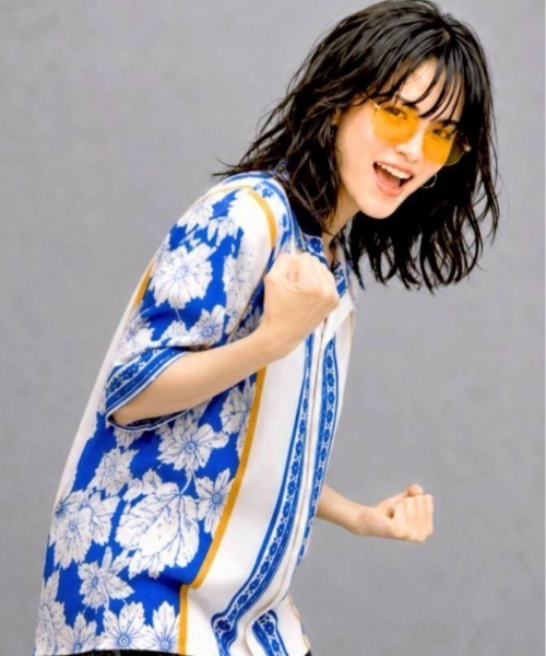 KAMINARI_TOKIO(カミナリトキオ)の「サイド花柄ブラウス(シャツ/ブラウス・レディース・ホワイト・FREE)」の6枚目の写真