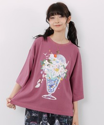 162692：スカラー特製お月見パフェ柄 接触冷感Tシャツ