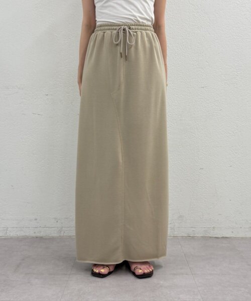 LOUNGEDRESS(ラウンジドレス)の「≪セットアップ可≫カットマキシスカート(スカート・レディース・ライトベージュ/チャコールグレー・FREE)」の21枚目の写真