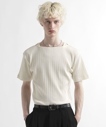 HARE | ボートネックリブカットソー(HARE)(Tシャツ/カットソー)