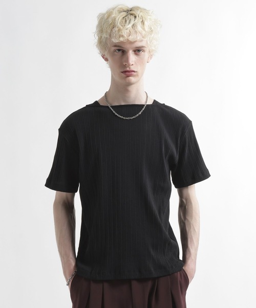 HARE（ハレ）の「ボートネックリブカットソー(HARE)（Tシャツ/カットソー・メンズ・グレー/ホワイト/ブラック・FREE）」の18枚目の写真