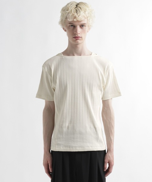HARE（ハレ）の「ボートネックリブカットソー(HARE)（Tシャツ/カットソー・メンズ・グレー/ホワイト/ブラック・FREE）」の16枚目の写真