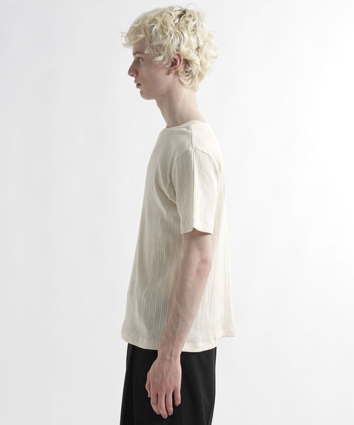 HARE（ハレ）の「ボートネックリブカットソー(HARE)（Tシャツ/カットソー・メンズ・グレー/ホワイト/ブラック・FREE）」の15枚目の写真