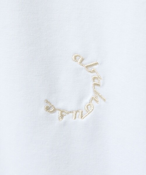 ABAHOUSE(アバハウス)の「サークルロゴ ワンポイント 刺繍Tシャツ(Tシャツ/カットソー・メンズ・ブラック/グレイッシュブルー/グリーン系その他/ホワイト・46/48)」の8枚目の写真