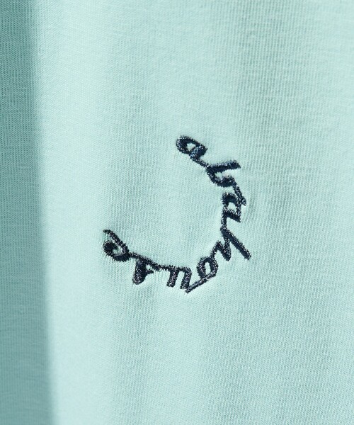 ABAHOUSE(アバハウス)の「サークルロゴ ワンポイント 刺繍Tシャツ(Tシャツ/カットソー・メンズ・ブラック/グレイッシュブルー/グリーン系その他/ホワイト・46/48)」の16枚目の写真