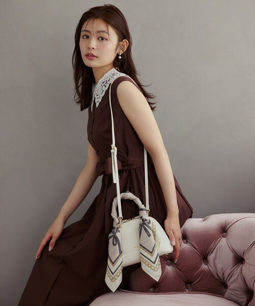 TOCCA（トッカ）の「ETERNAL CHARM ドレス（ワンピース・レディース・ブラック系/ブラウン系・0/00/4/2）」の4枚目の写真